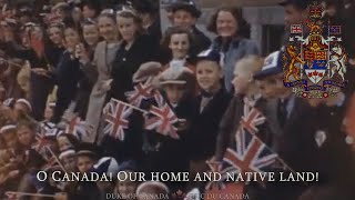 National Anthem of Canada Retro version O Canada pre1980 lyrics [upl. by Ilonka]