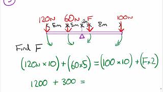 GCSE Physics  Moments worked examples [upl. by Yramanna]