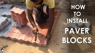 PAVER BLOCK How to lay Concrete Paver Block  Interlocking Paver Block  Interlocking Block [upl. by Adnoryt]