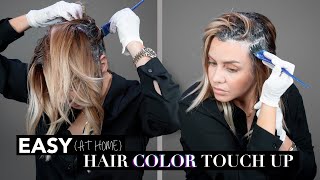 Hairdresser How To  Color Your Roots At Home  Quarantine Edition [upl. by Einwat]