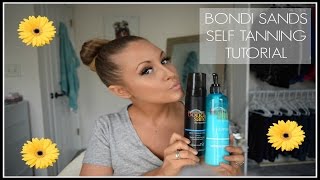 BONDI SANDS SELF TANNING TUTORIAL [upl. by Anippesuig]