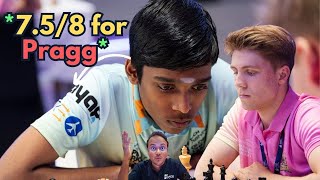 Praggnanandhaa never gives up  Moves 758 at the Global Chess League 2023 [upl. by Samohtnhoj139]