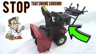 FIXING A Snowblower That Surges With Donyboy73 [upl. by Asirrac]