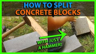 How To Split a Concrete Block In Half [upl. by Anette]