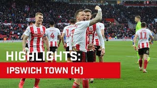 Highlights Sunderland v Ipswich Town [upl. by Enial]