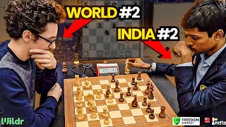 Fabiano Caruana vs R Praggnanandhaa  An Insane Endgame  World Blitz 2023 [upl. by Vilma]