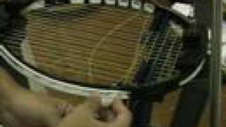 Tennis Racquet Stringing Stringing O3 Raquets [upl. by Luebke389]