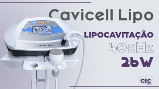 CAVICELL LIPO  Lipocavitação 40kHz 26W [upl. by Eahsel]