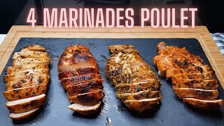 4 MARINADES EXPRESS POUR VOTRE POULET  FACILE ET RAPIDE [upl. by Duster]