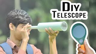 How to Make a Telescope at home  DIY Telescope [upl. by Afrikah]