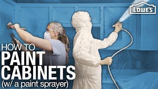 How To Paint Cabinets with a Paint Sprayer [upl. by Mary]