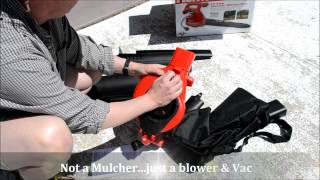 Homelite 12AMP Blower Vacuum Unboxing and Review [upl. by Demy582]