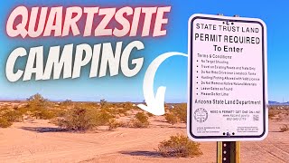 Arizona State Trust Land Camping 14 Day Quartzsite [upl. by Hanson945]