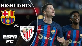 Barcelona vs Athletic Club  LaLiga Highlights  ESPN FC [upl. by Athalia]