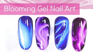 Easy Nail Art Designs with Blooming Gel [upl. by Ximenes]