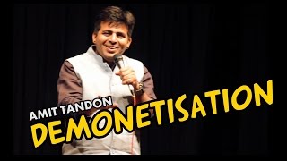 Demonetization  Stand Up Comedy by Amit Tandon [upl. by Gatian394]