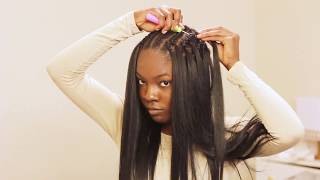 VERY DETAILED Straight Crochet Braids Tutorial ft Italian Perm Yaki Hair [upl. by Yila]