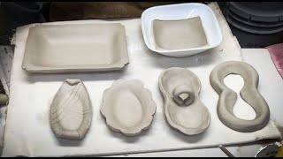 Three Easy Ways to Create a Simple Clay Slab Tray at Home Without Using Studio Molds [upl. by Cole]