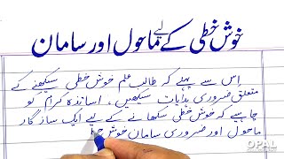 Urdu Handwriting instruction Paragraph [upl. by Anemolif]