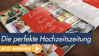 InDesign Vorlage  Die perfekte Hochzeitszeitung [upl. by Kordula]