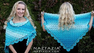 HOW to CROCHET SPLENDID SHAWL  C2C Stitch Wrap by Naztazia [upl. by Quigley]