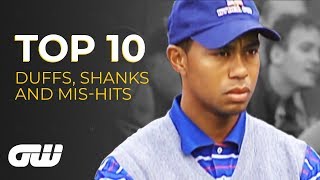 Top 10 DUFFS SHANKS and MISHITS  Golfing World [upl. by Jaella]