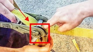 How To Use A Ratchet Strap the Ez way [upl. by Ayotahs]