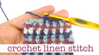 How To Crochet the Linen Stitch [upl. by Todd]