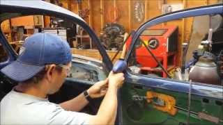 VW Bug Volkswagen Beetle Passenger Mirror installation How to DIY [upl. by Burnley]