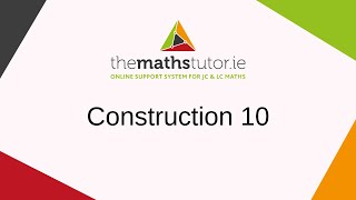 Construction 10 Triangle given lengths of 3 sides [upl. by Eural763]