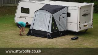 Sunncamp Swift Porch Awning Pitching amp Packing Video Real Time [upl. by Nivalc]