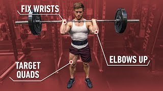 HOW TO FRONT SQUAT Build Bigger Quads amp A Stronger Squat [upl. by Brenan64]