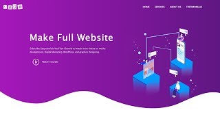 How To Make A Website Using HTML CSS Bootstrap  Complete Website Design Tutorial [upl. by Winnie]