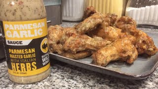 Parmesan Garlic Wings Using Buffalo Wild Wings Sauce [upl. by Beverle]