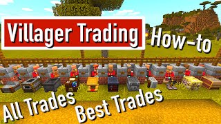 Villager Trading  ALL Trades BEST Trades INFO  Minecraft [upl. by Hibbs322]