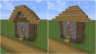 How to build a Minecraft Village Small House 3 amp 4 114 plains [upl. by Ingrim]