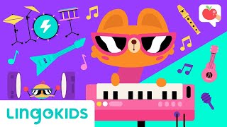 MUSICAL INSTRUMENTS FOR KIDS 🎻  VOCABULARY SONGS GAMES  Lingokids [upl. by Bricker]