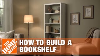 DIY Bookshelf – Simple Wood Projects  The Home Depot [upl. by Alcock511]