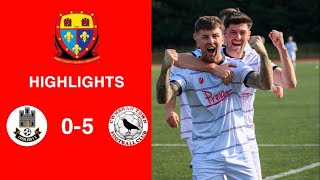 Caerleon 05 Cwmbrân Town  Gwent FA Senior cup  Quarter final highlights [upl. by Eldnik]