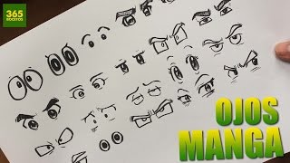 COMO DIBUJAR OJOS ANIME  COMO DIBUJAR OJOS MANGA  How to draw manga eyes [upl. by Bena]