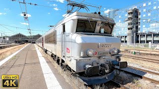 4K Tours  Paris Austerlitz en BB7200 [upl. by Ynnij444]