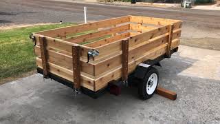 Harbor Freight Utility Trailer Build DIY utilitytrailer [upl. by Allets]