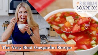 Chunky Gazpacho Recipe [upl. by Depoliti]