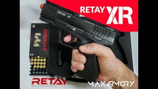 Retay XR 9mmPAK Semi Auto Blank Guns  MaxArmory [upl. by Martelle]