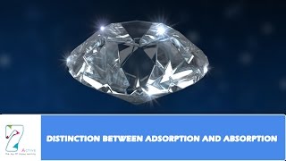 DISTINCTION BETWEEN ADSORPTION AND ABSORPTION [upl. by Tristram]