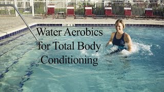 Water Aerobics Total Body Strengthening amp Cardio AQUA WORKOUT WECOACH [upl. by Florentia]