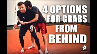 JiuJitsu SelfDefense  4 Options For Grabs From Behind [upl. by Pedrick237]