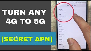 Secret APN that converts 4G to 5G on any network  Increase 4G Speed [upl. by Aikmat]