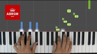 Allegretto grazioso  ABRSM Piano Grade 3 2019 amp 2020 B2  Synthesia live keys tutorial [upl. by Rebmaed]