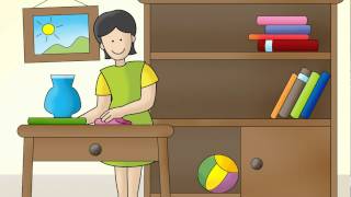 Cleanup song quot¡A limpiarquot  Calico Spanish Songs for Kids [upl. by Enehpets]